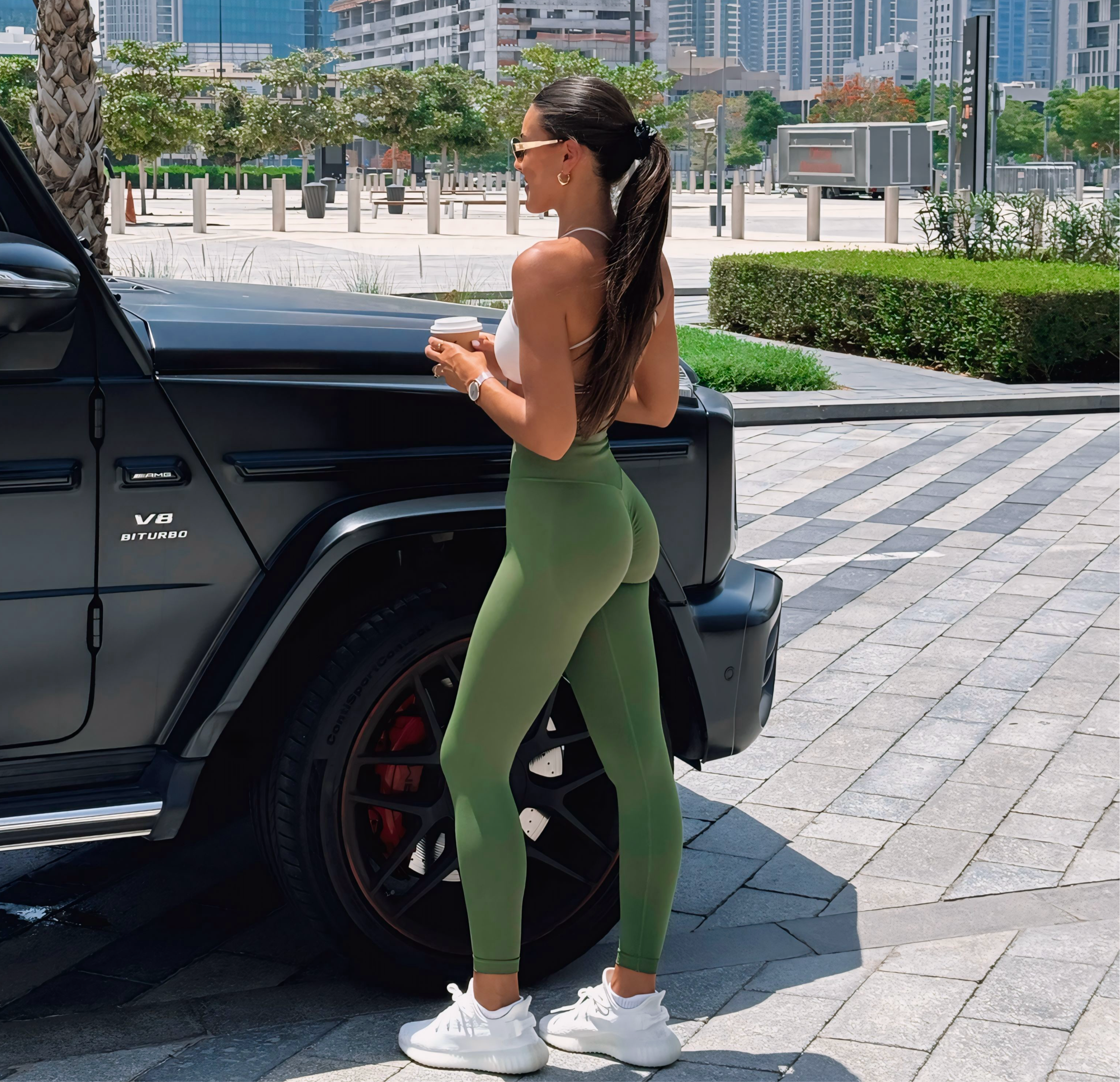 High Waisted Seamless Scrunch Leggings