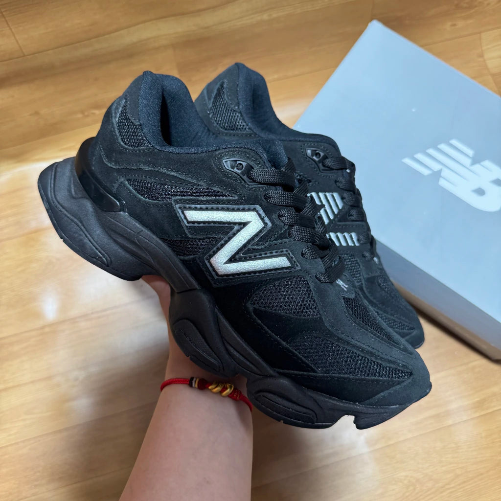 NB 9060 Black Couro