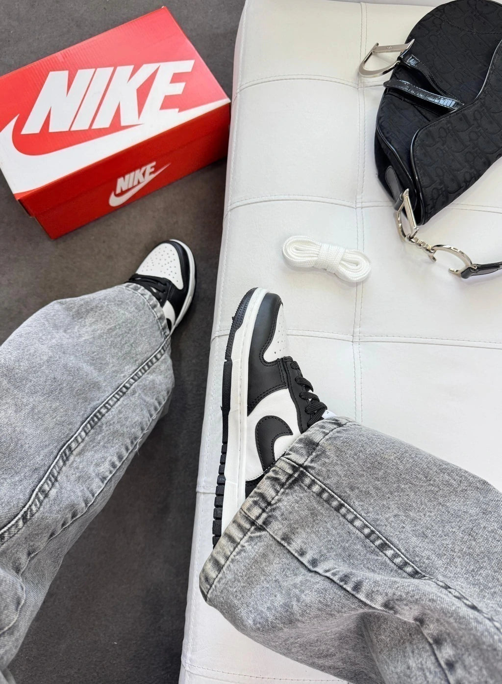 DUNK LOW PANDA - COURO foto 6