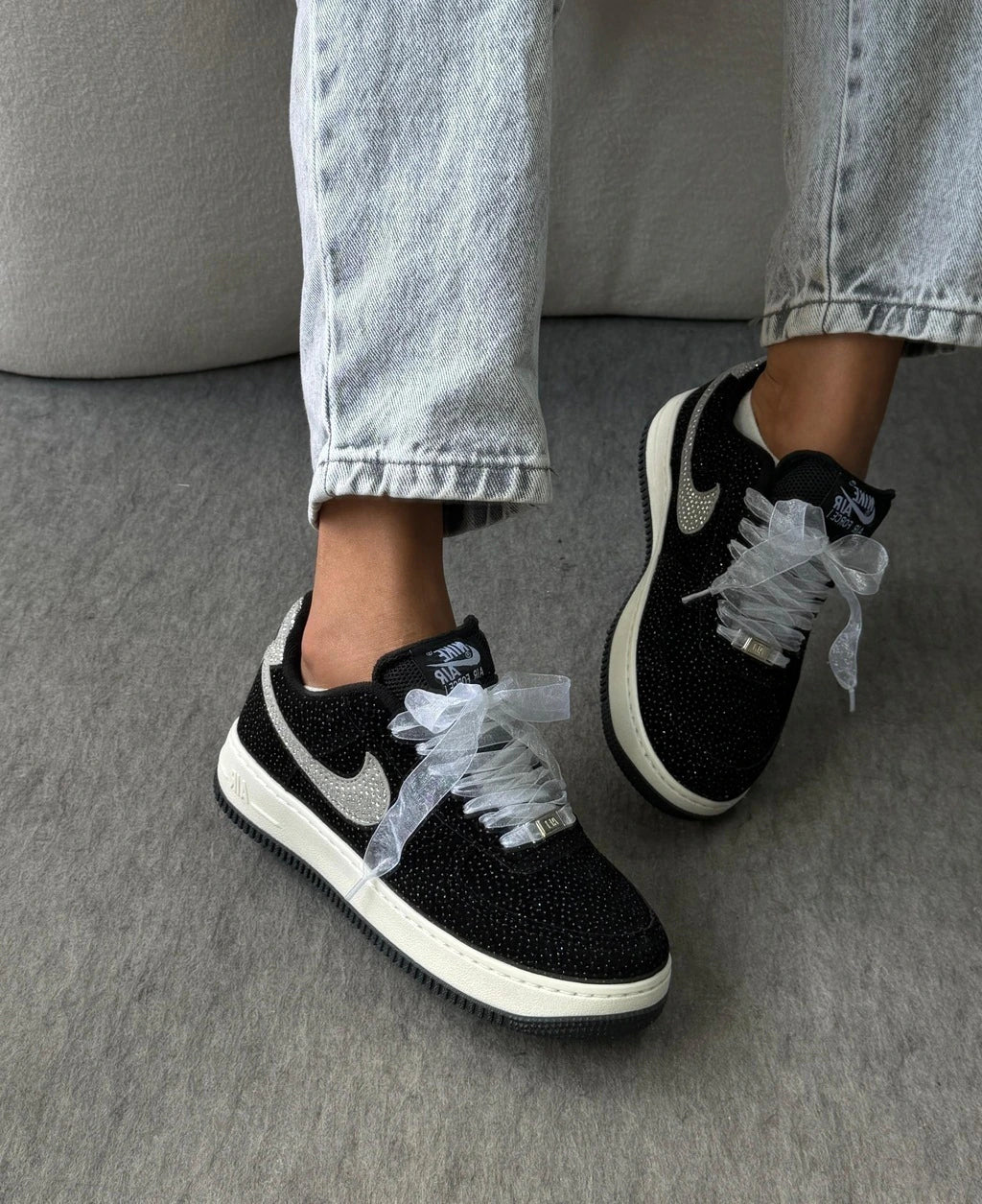 AIR FORCE PRIME PRETO/STRASS foto 3