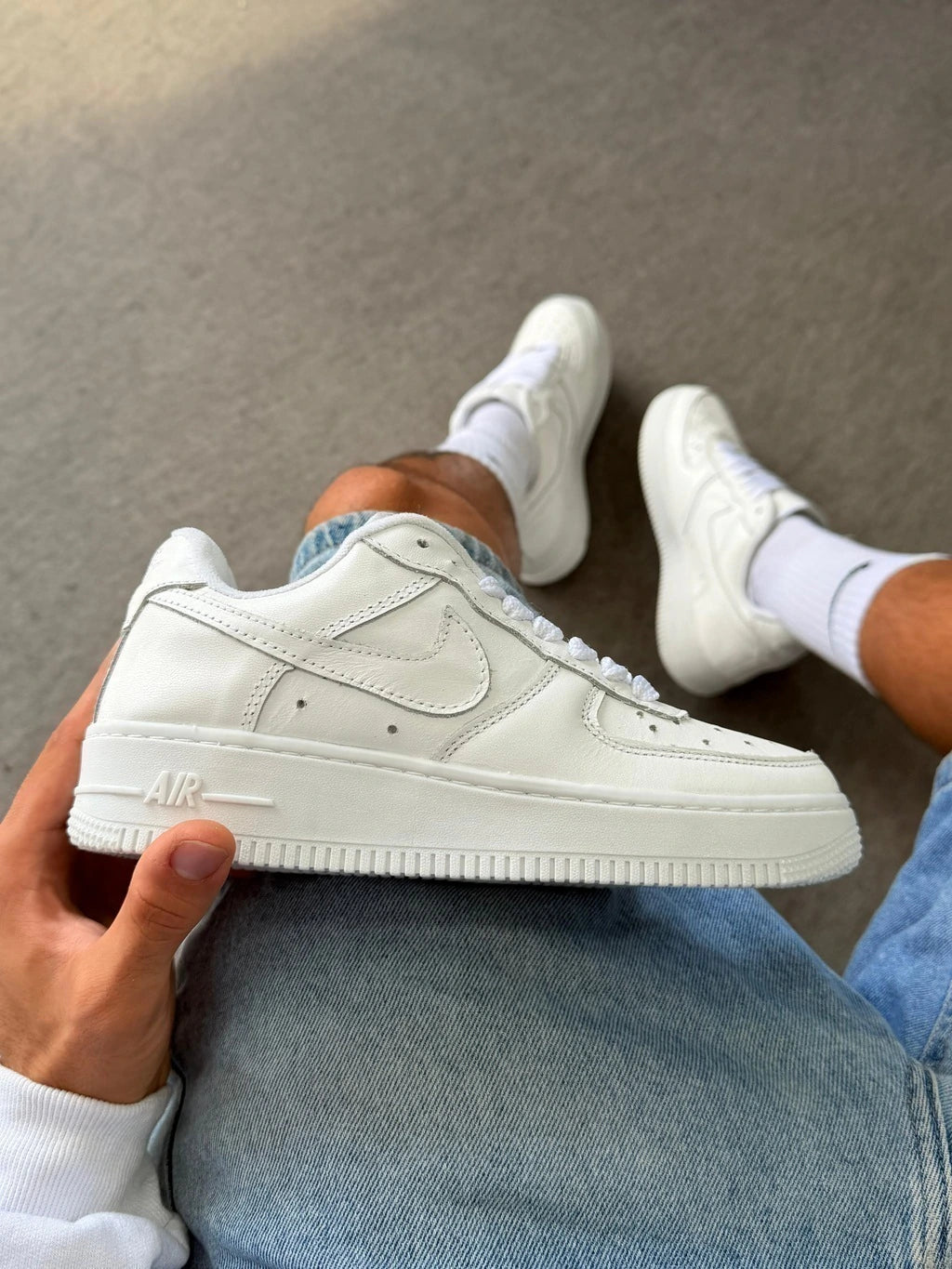 AIR FORCE BRANCO - 100% COURO foto 3