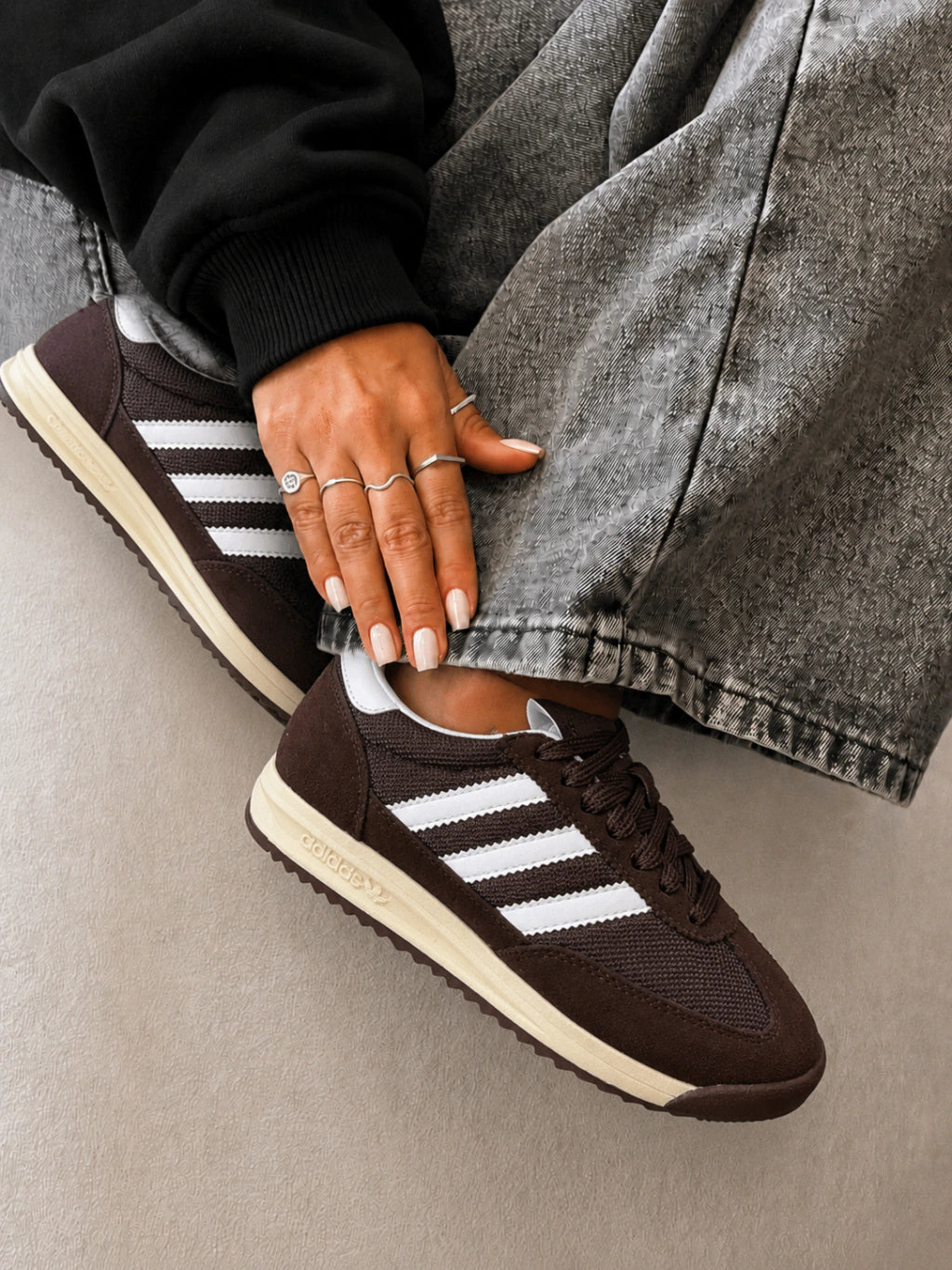 Adidas SL 72 Couro card chocolate