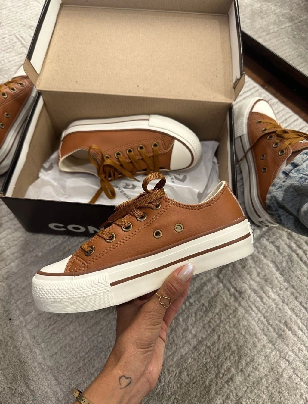 ALL STAR PLATAFORMA - CARAMELO foto 3