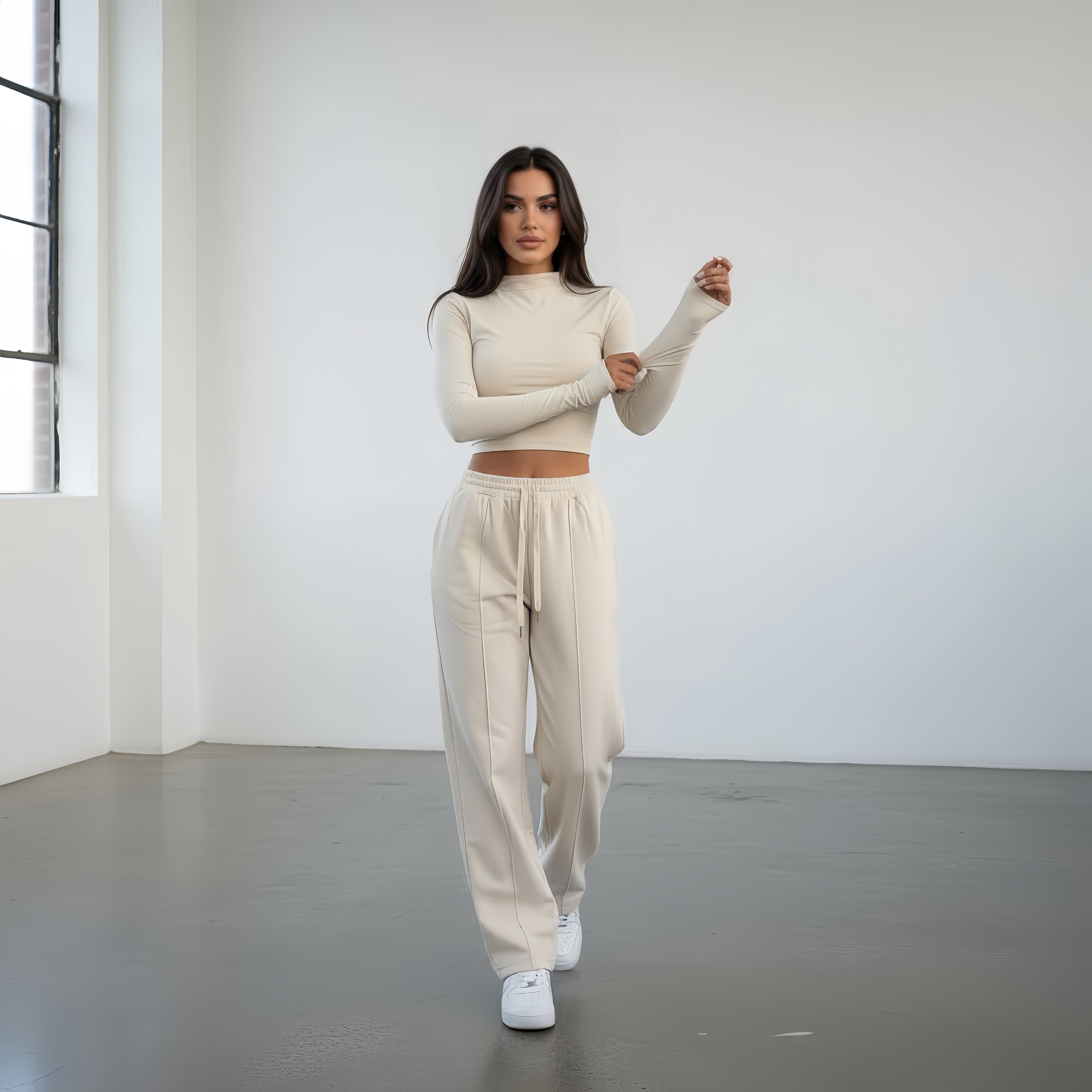 Mode Long Sleeve Crop