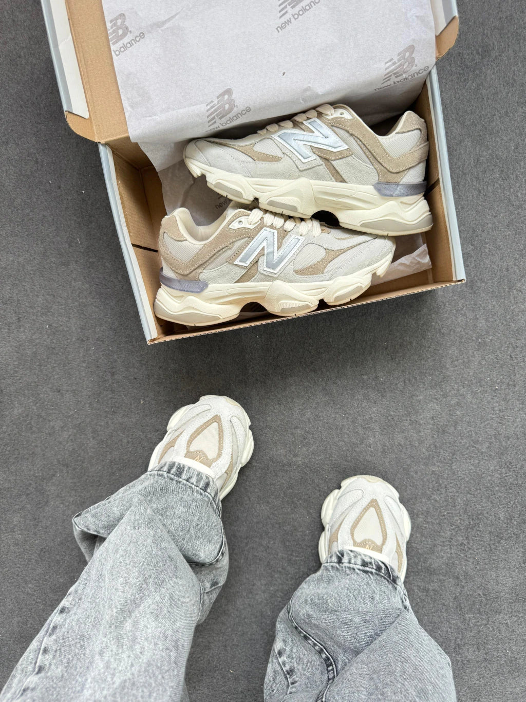 NB 9060 Taupe - Couro