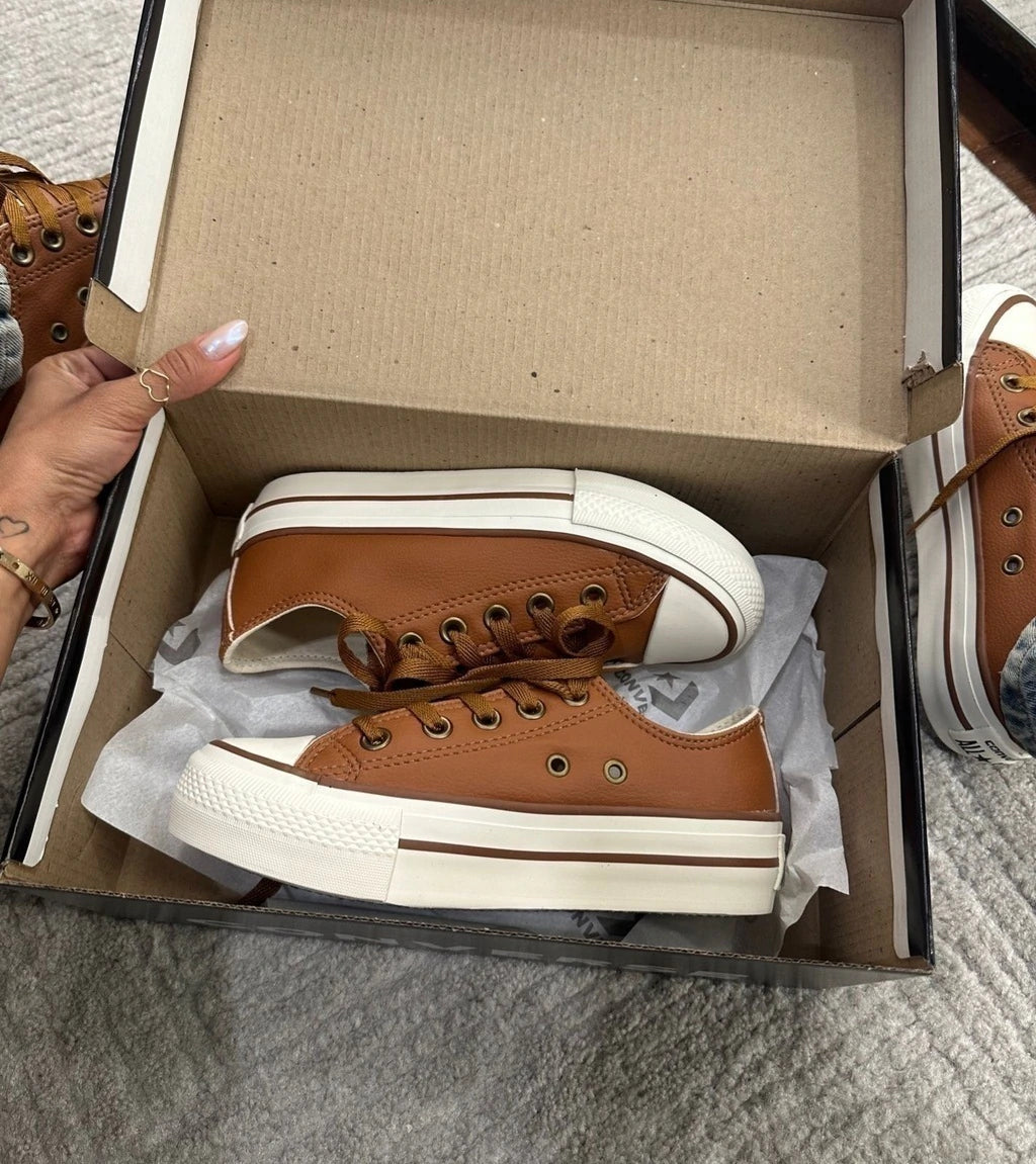ALL STAR PLATAFORMA - CARAMELO foto 2