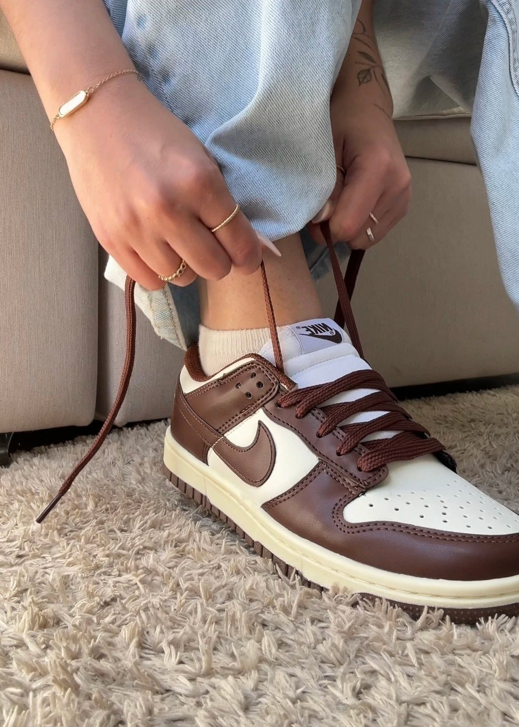 DUNK LOW CACAU - COURO foto 5