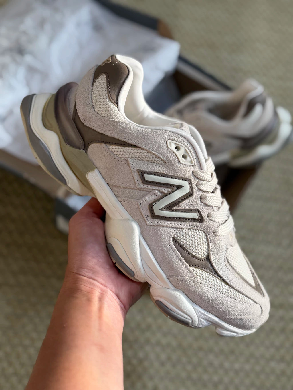 New Balance 9060 Avelã - Couro