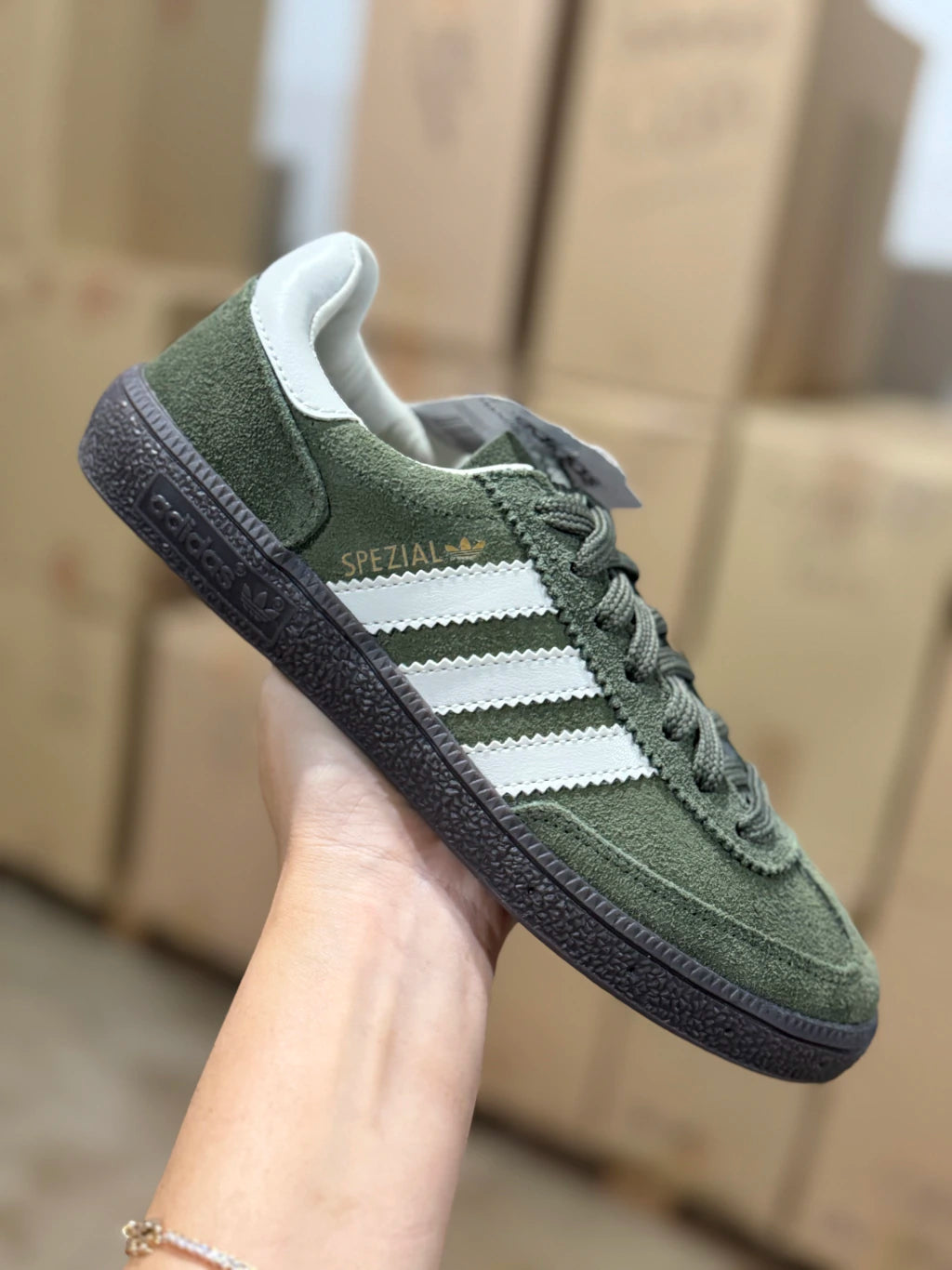 Spezial verde couro