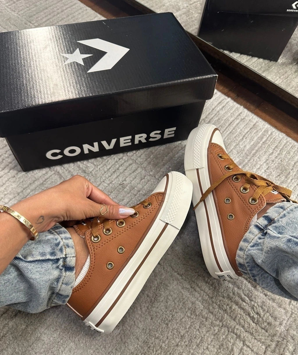 ALL STAR PLATAFORMA - CARAMELO foto 4