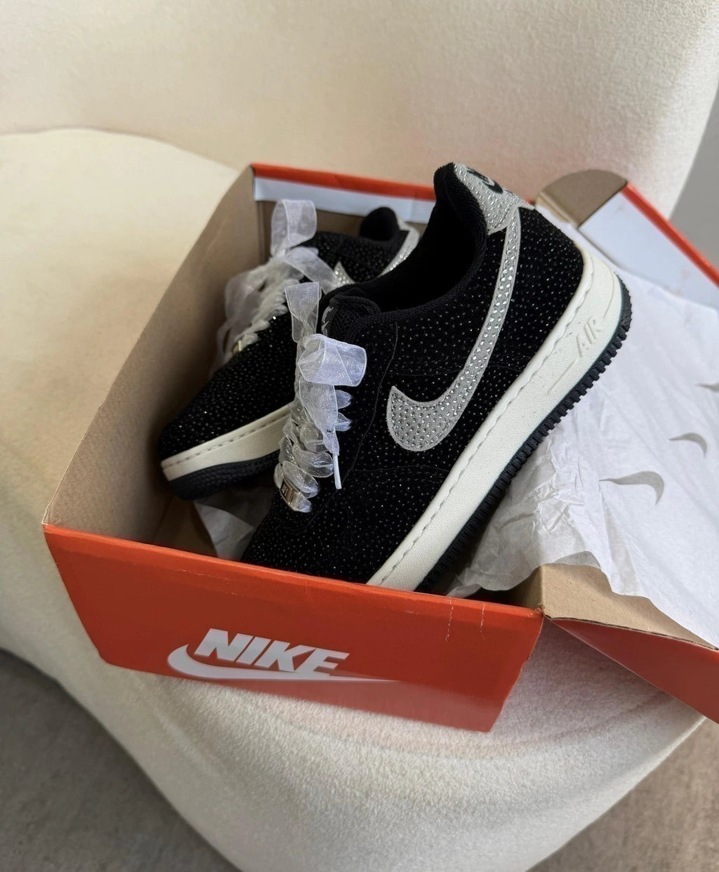 AIR FORCE PRIME PRETO/STRASS foto 5