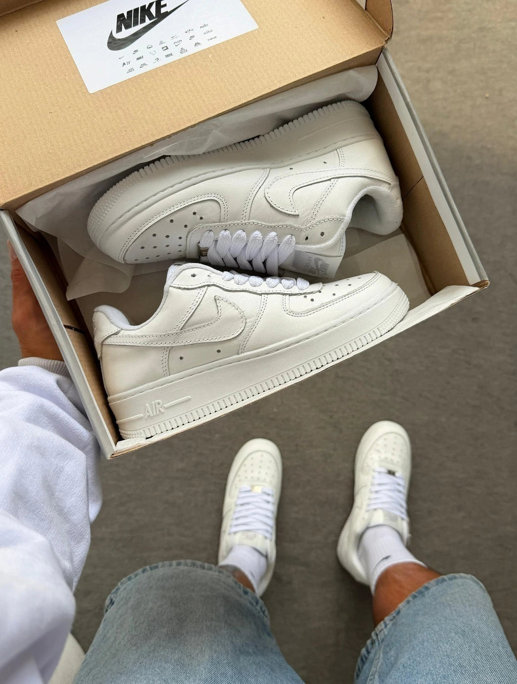 AIR FORCE BRANCO - 100% COURO foto 4