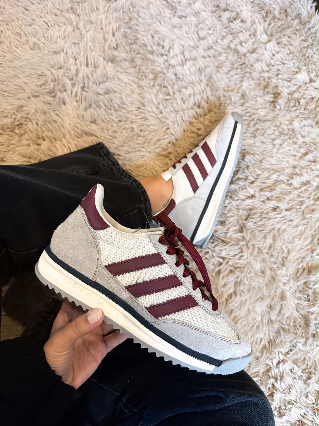 Adidas SL 72 Couro cinza vinho