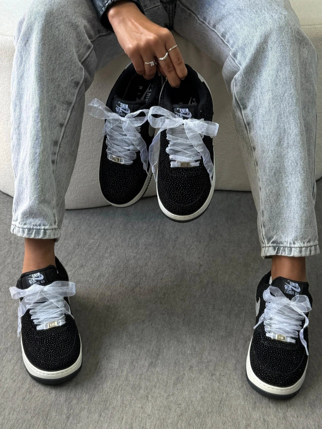 AIR FORCE PRIME PRETO/STRASS foto 6