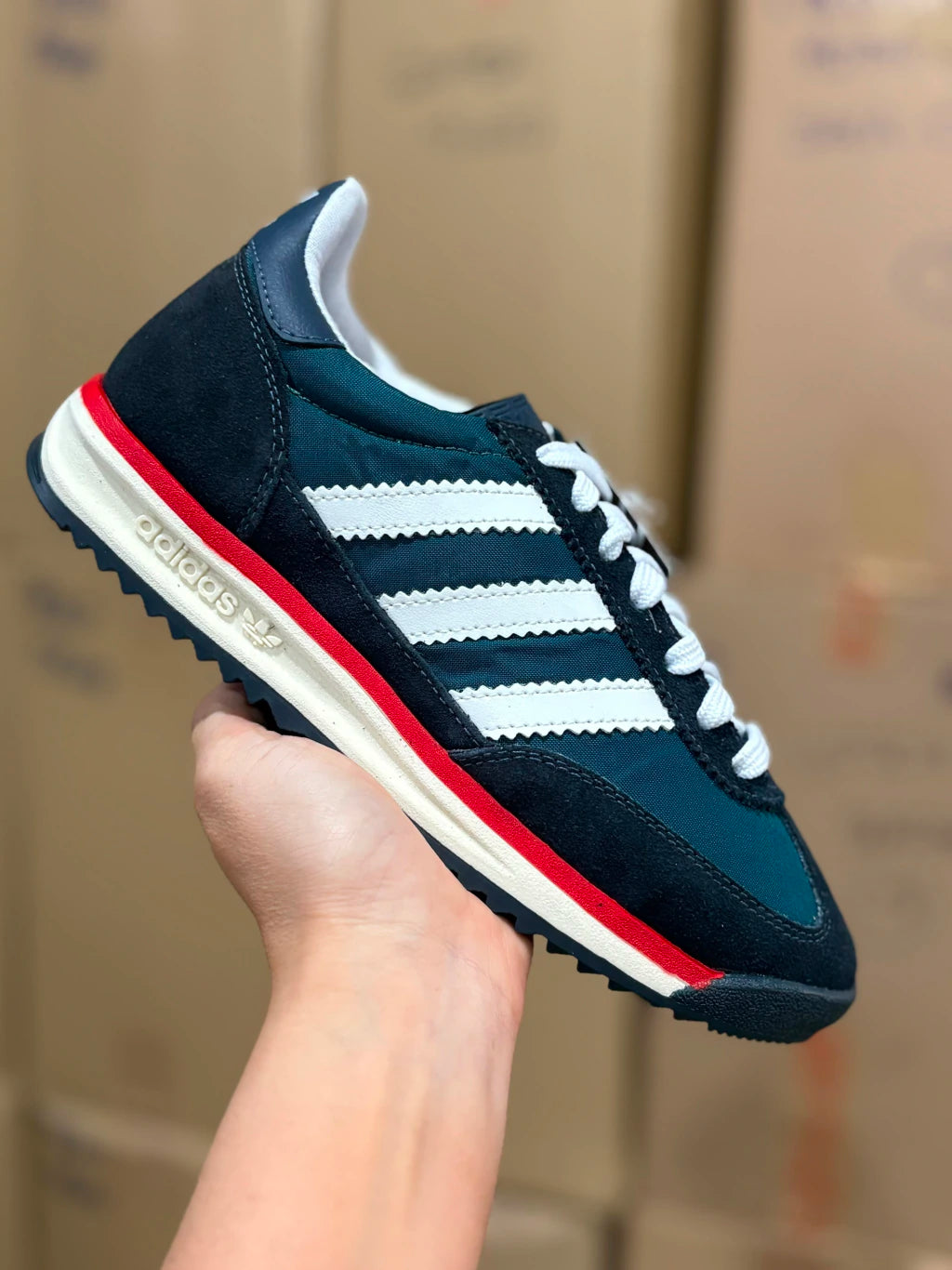Adidas SL 72 marinho Couro