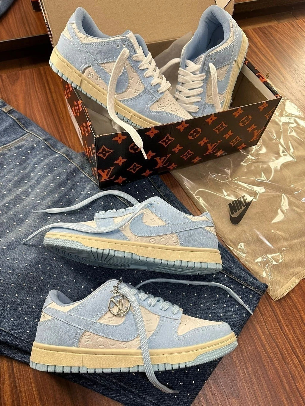 DUNK LOW - LV (AZUL BB) foto 6