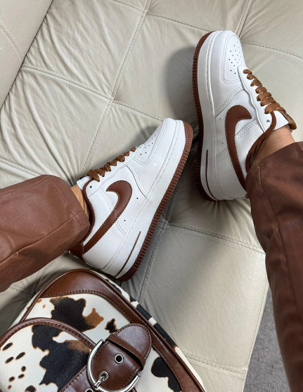 AIR FORCE LUXO - BRANCO/COFFE foto 7
