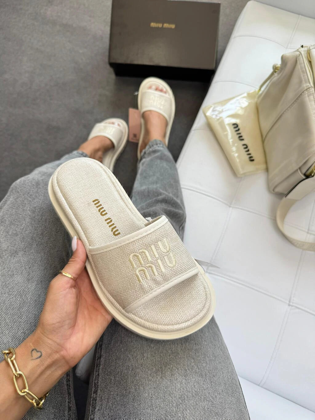Flat Miu Miu Casual Luxo foto 8