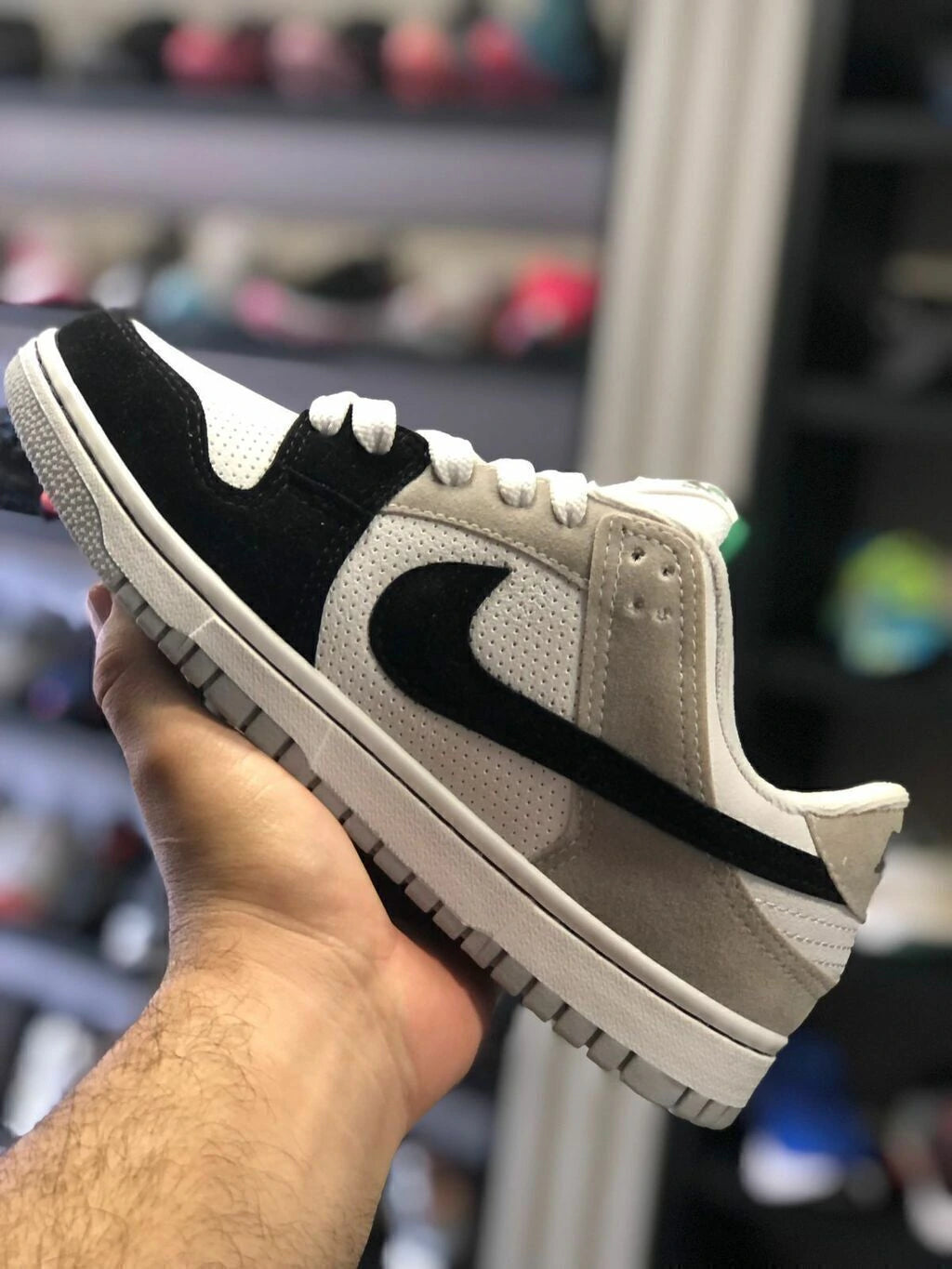 DUNK LOW CAMURÇA - CINZA/PRETO foto 7