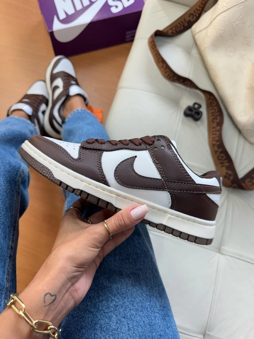 DUNK LOW CACAU - SINTÉTICO
