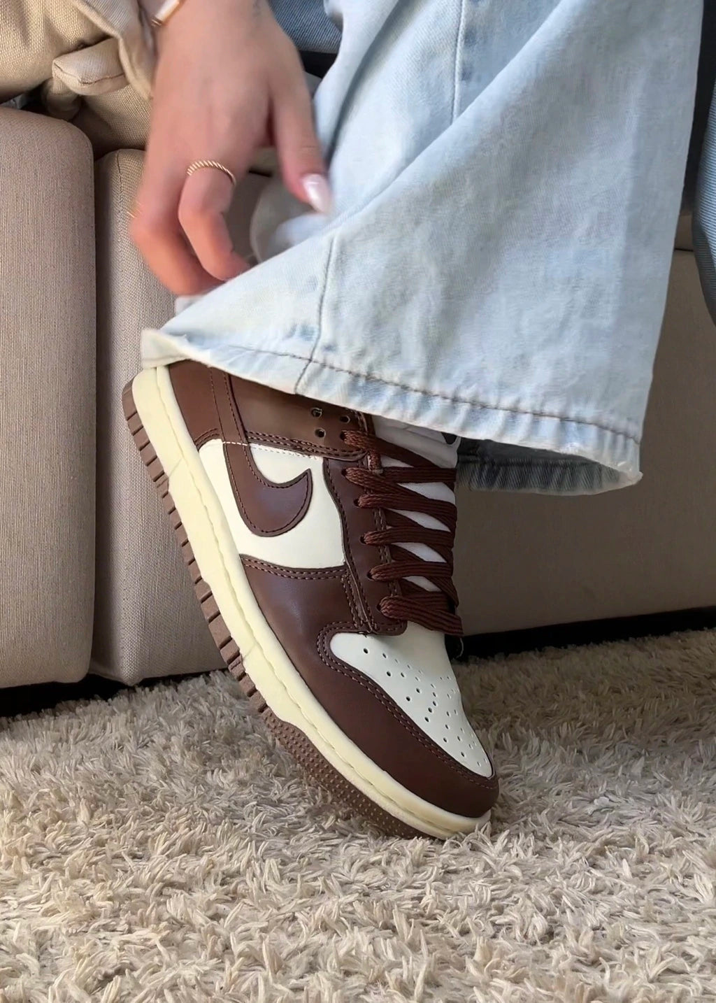 DUNK LOW CACAU - COURO foto 6