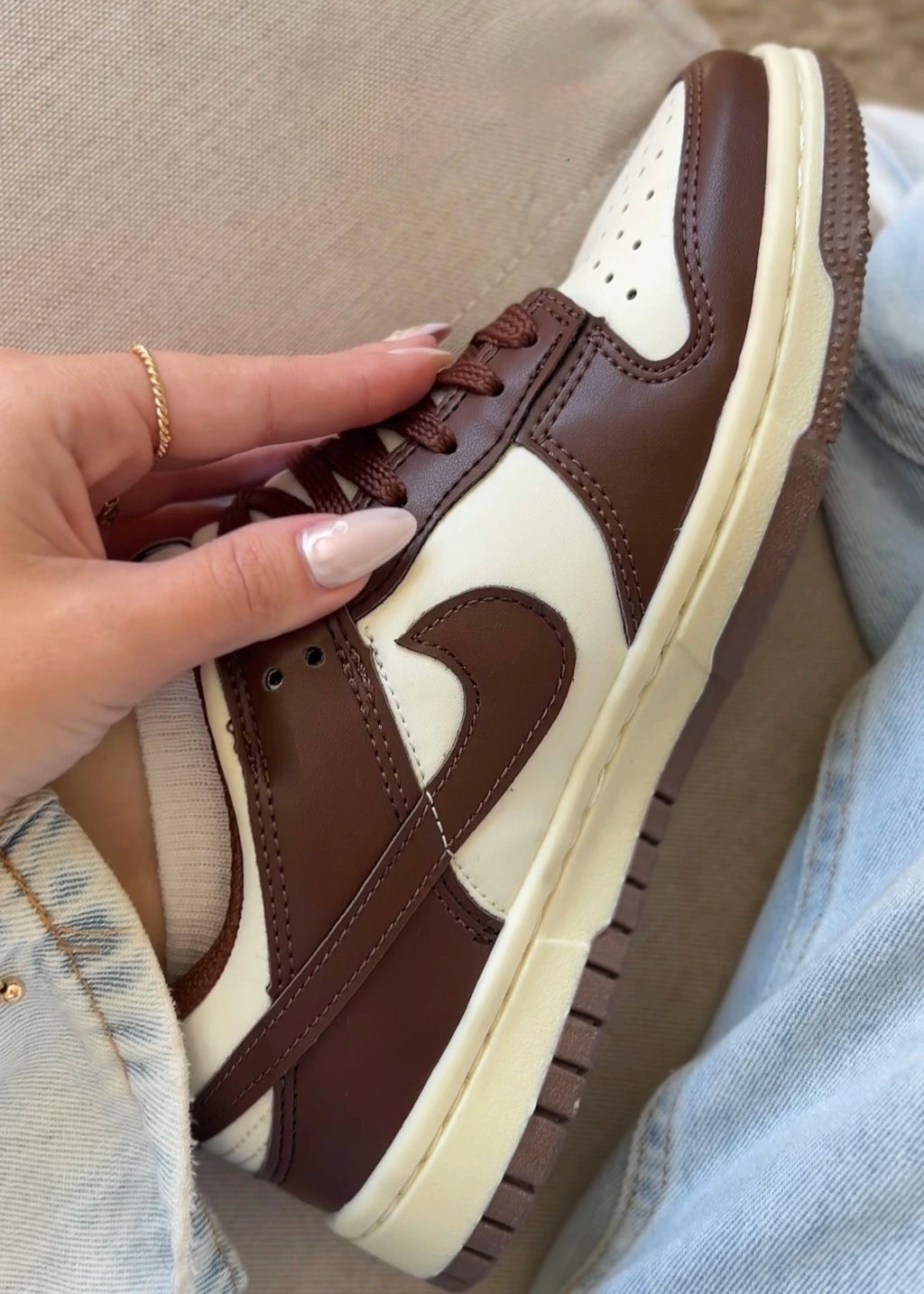 DUNK LOW CACAU - COURO foto 8