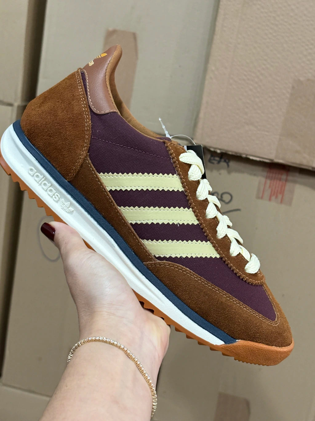Adidas SL 72 Couro Marrom/Vinho