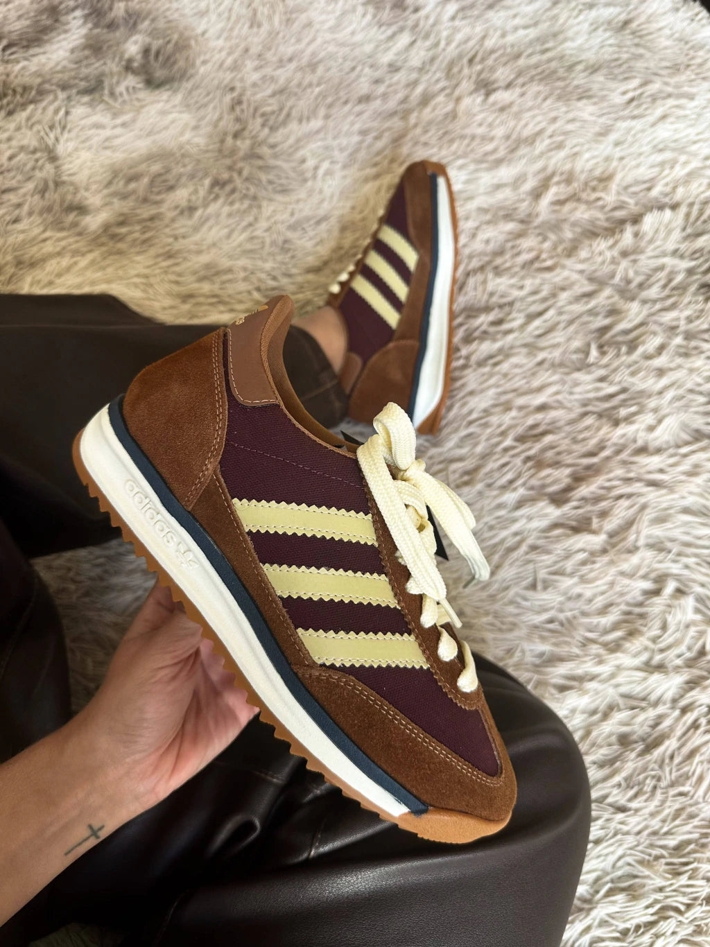 Adidas SL 72 Couro Marrom/Vinho