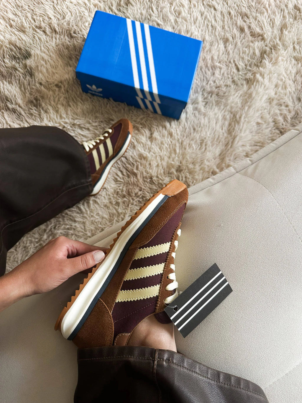 Adidas SL 72 Couro Marrom/Vinho